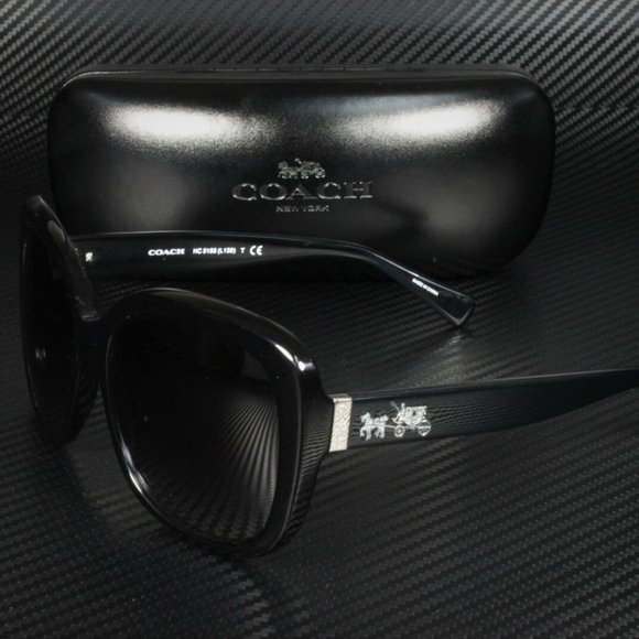Coach New York Black 58mm Sunglasses - Picture 1 of 3